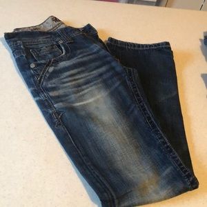 Men’s Buckle Black Jeans